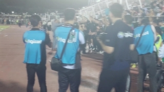 شادی زاید الوصف خیبری‌ها در لحظات پایانی بازی با آریو