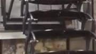 نصب پله جمع شونده مطب دکتر