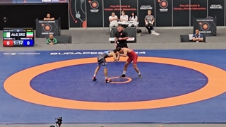 کشتی دوم عادل پناهیان درمقابل الجزایر بوداپست 