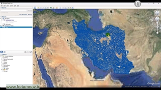 نمایش رودخانه ها روی google earth
