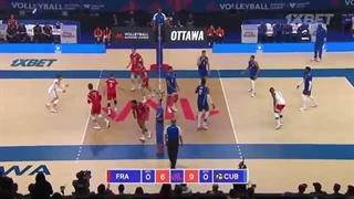 خلاصه دیدار فرانسه 2 _ کوبا 3 - هفته دوم رقابتهای لیگ ملتهای والیبال 2024