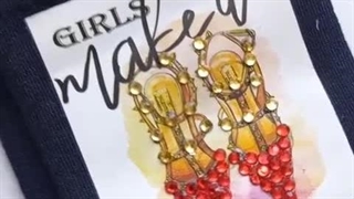 جوراب زنانه fashion مشکی عکس دار