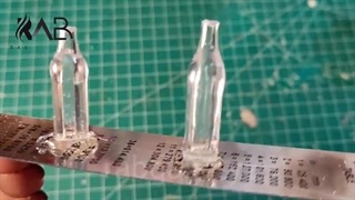 آموزش کاردستی بطری شیشه ای مینیاتوری:با این آموزش میتونی صد تا بطری مینیاتوری واقعی بسازی