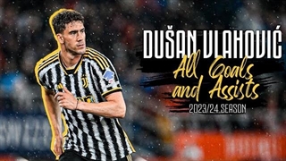 تمام گل ها و پاس گل های دوشان ولاهوویچ در یوونتوس در فصل 2023/24