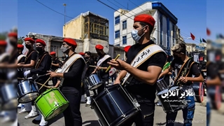 کلیپ تصاویر از مارش عزای هیئت تکیه اباالفضل(ع) ملایر