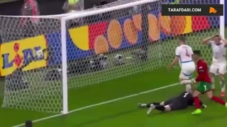 گل به خودی رابین هراناک مقابل پرتغال (پرتغال 1-1 جمهوری چک)