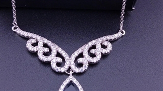 نیم ست طرح جواهری نگین اشک