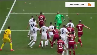 گل لوکا یوویچ به اسلوونی (اسلوونی 1-1 صربستان)