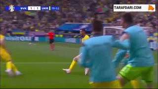 گل رومن یارمچوک به اسلواکی (اسلواکی 1-2 اوکراین)