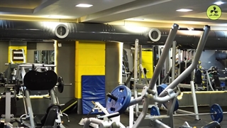 نصب کانال اسپیرال سالن ورزشی در برازجان شرکت کولاک فن 09177002700