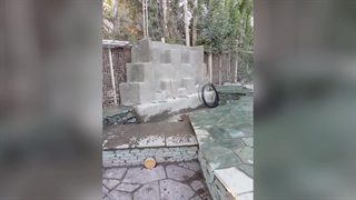 اجرای سنگ لاشه سنگ مالون رشیدی در استان مازندران