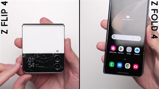 تست مقاومت گوشی گلکسی زد فلیپ 4 و زد فولد 4