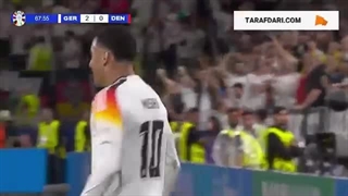 گل جمال موسیالا به دانمارک  (آلمان 2-0 دانمارک)