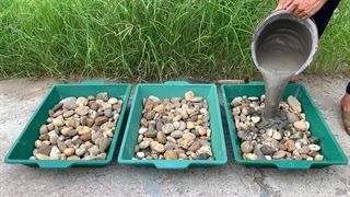 روش های خلاقانه ساخت گلدان باغچه ای