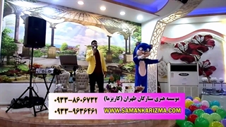اجرای جشن دبستان پسرانه با حضور سونیک
