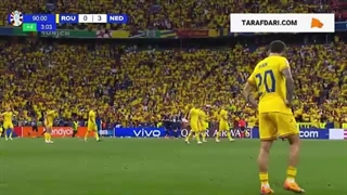 گل دوم مالن به رومانی (رومانی 0-3 هلند)