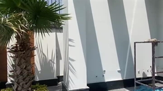 اجرای گرین وال مصنوعی (قبل و بعد