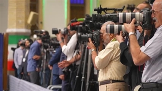 گزارشی از حضور خبرنگاران در مرحله اول انتخابات ریاست جمهوری محضر رهبر انقلاب