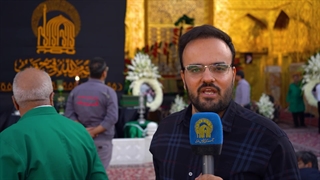 مراسم اذن عزای سید و سالار شهیدان در حرم مطهر رضوی برگزار شد