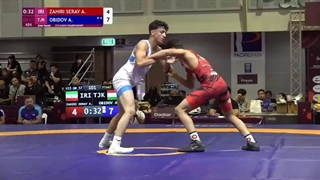 ظهیر سرایی فینال 57 مقابل تاجیکستان