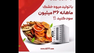 دستگاه خشک تمام استیل میوه