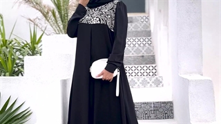 مانتو عبایی زنانه مدل شیوا مشکی