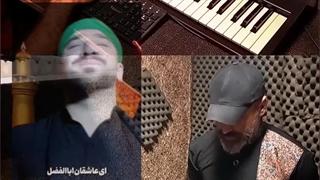 اجرای اهنگ مذهبی ترکی توسط حسن مهدوی با پرکاشن