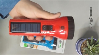 چراغ قوه شارژی و خورشیدی دی پی DP 9113