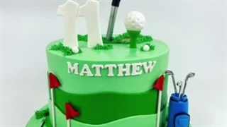 کیک تولد گلف