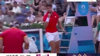 پیروزی زوج رافائل نادال و کارلوس آلکاراس در یک چهارم نهایی تنیس المپیک 2024 پاریس مقابل تیم دو نفره هلند