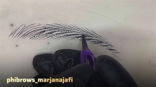 آموزش فیبروز ابرو و هاشور ابرو