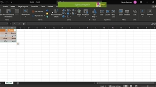 چطور در اکسل جدول بکشیم