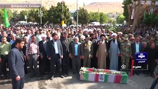 تشییع شهید حسین سامی‌ مقام در شهرستان سمیرم اصفهان