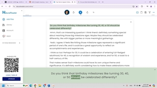 ?Do you think that birthday milestones like turning 30, 40, or 50 should be celebrated differently