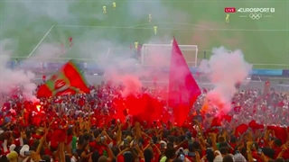 گل سفیان رحیمی به اسپانیا از روی نقطه پنالتی (مراکش 1-0 اسپانیا)