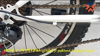 دوچرخه سایز 20 طرح ویوا سفید نارنجی