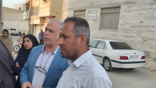 بازدید اعضای شورای اسلامی شهر قشم از محله ملا موسی