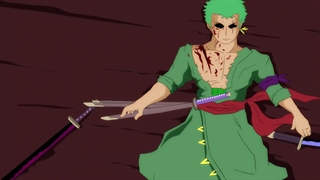 رورونوا زورو شمشیر زن سه شمشیر علیه سوکونا خط خطی بی ریخت