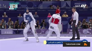 پیروزی شیرین ناهید کیانی مقابل کیمیا علیزاده در المپیک پاریس
