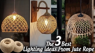 3 بهترین ایده نورپردازی از طناب جوت