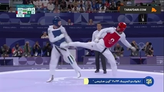 برتری آرین سلیمی مقابل حریف ازبکستانی و صعود به یک‌چهارم نهایی تکواندوی وزن +۸۰ کیلوگرم المپیک 2024