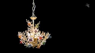 لوستر جدید برنزی و کریستالی پارس لوستر فراهانی