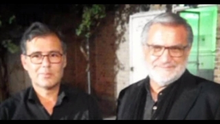 ناصر غلامی هوجقان در کنار حاج مهدی خادم آذریان