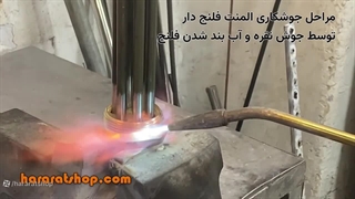 مراحل جوشکاری المنت فلنج دار
