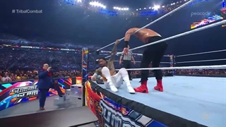 مسابقه کشتی کج رومن رینز در مقابل جی اوسو در سامراسلم ۲۰۲۳