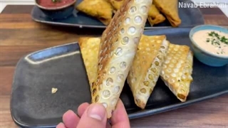 طرزتهیه سمبوسه بدون روغن با نواب ابراهیمی-چاشنه