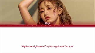 لیریک متن آهنگ سولو Nightmare از جیهیو عضو توایس (Jihyo TWICE) + Lyrics