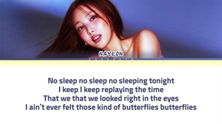 لیریک متن آهنگ سولو Butterflies باترفلایس از نایون عضو گروه توایس (NAYEON TWICE) + lyrics
