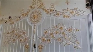 اجرای درب لادن اروجینال با پتینه کاری و سیاه قلم