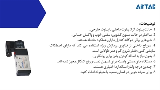 سلونوئید ولو (شیر برقی) AIRTAC سری 3V300 (3.2 WAY)